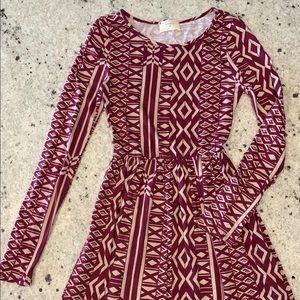 Everly long sleeve dress